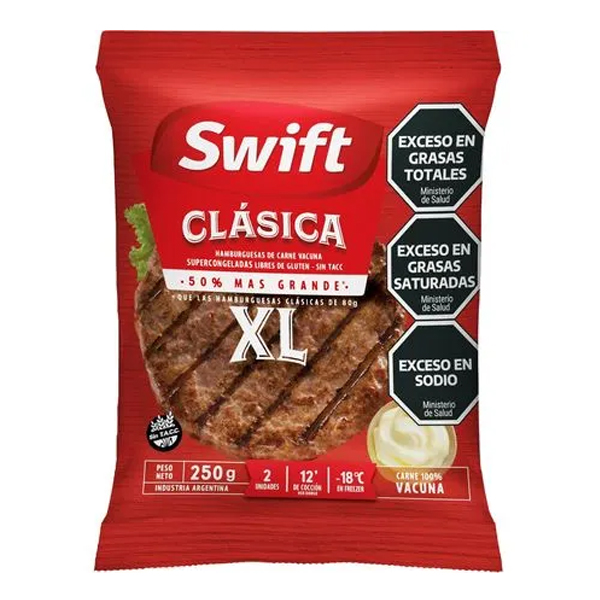 Hamburguesas 2x125gr. Clasica XL - Swift (30)