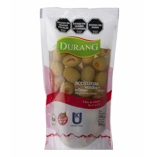 Aceitunas Verdes Rellenas DP x 150 gr. (16) - Durang