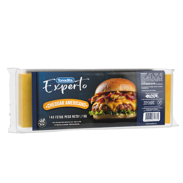 Cheddar 140 Fetas Americano x 1,7kg - TONADITA (6)