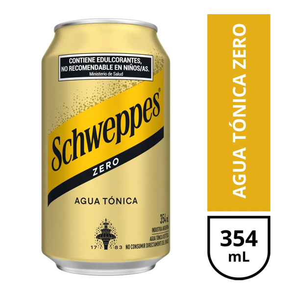 Schweppes Tonica Zero Lata x 354 cc (6)